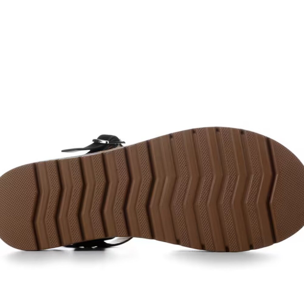 Soda Women's Black Chester-S Wedge Sandals/NIB/7 - Picture 7 of 15